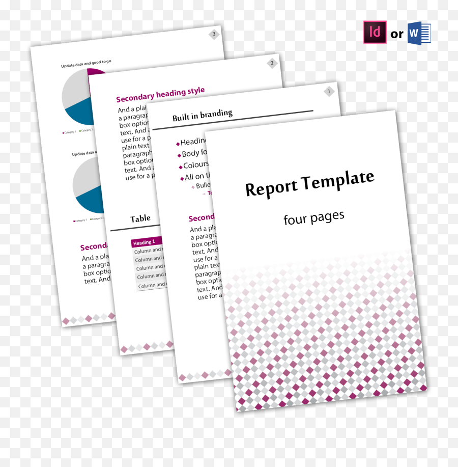 Report Template Lakazdi Graphic - Dot Png,Indesign Logo