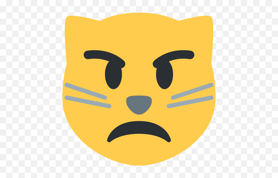 Pouting Cat Face Emoji Meaning With Pictures From A To Z - Pouting Cat Emoji Discord Png,Discord Eyes Emoji Transparent