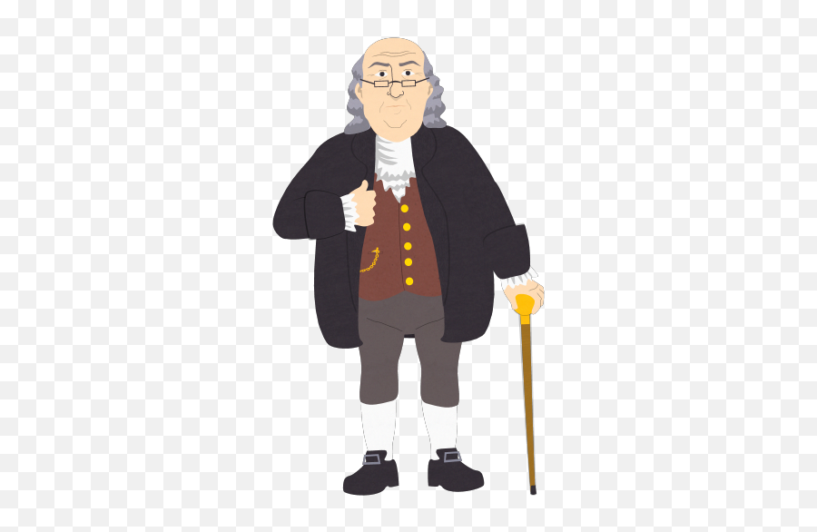 Benjamin Franklin Cartoon Png - Benjamin Franklin South Park,Benjamin Franklin Png