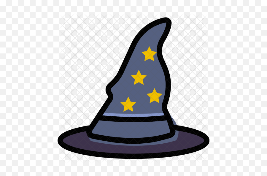 Wizard Hat Halloween Scary Icon - Clip Art Movie Ticket Png,Wizard Hat Transparent