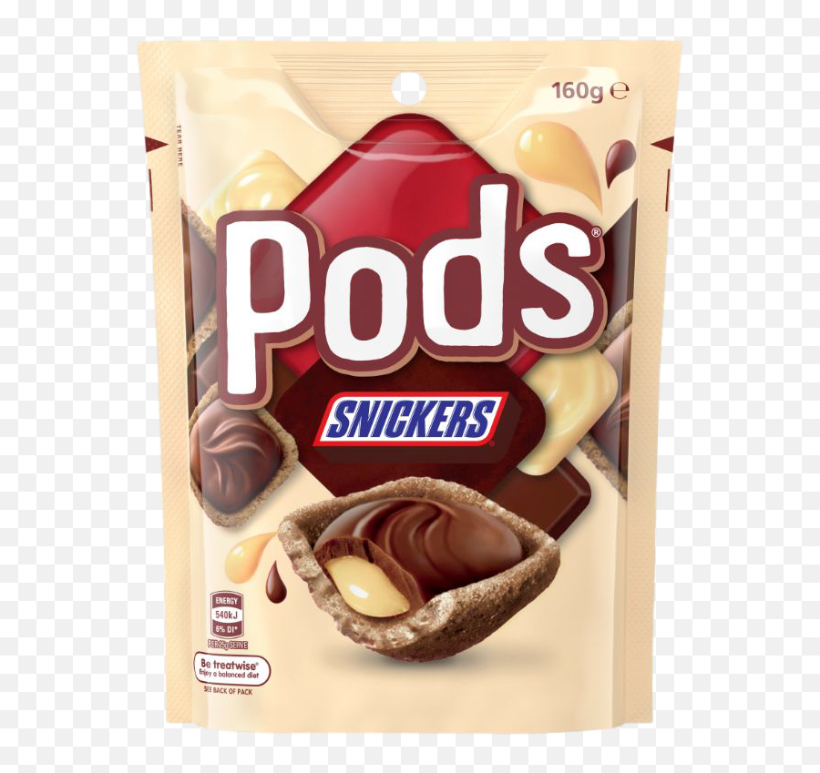 Pods Snickers Chocolate Bag 160g Pantry I Shop New World - Pods Smores Png,Snickers Transparent