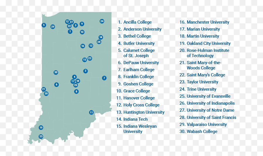 Our Colleges - Independent Colleges Of Indiana Indiana Colleges And Universities Png,Indiana Wesleyan University Logo