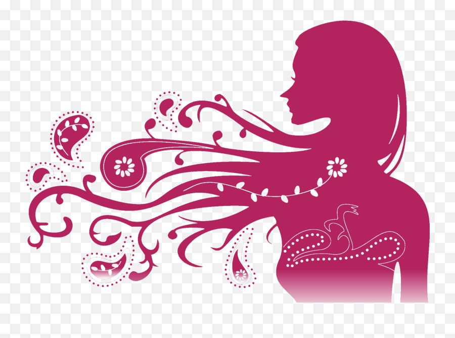 Mujer Dibujo Png - Mujer Rosas Png Pink Lady Silhouette Pink Woman Silhouette Png,Lady Silhouette Png