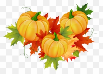 Transparent Thanksgiving Banner - Fall Leaves Clipart Background png