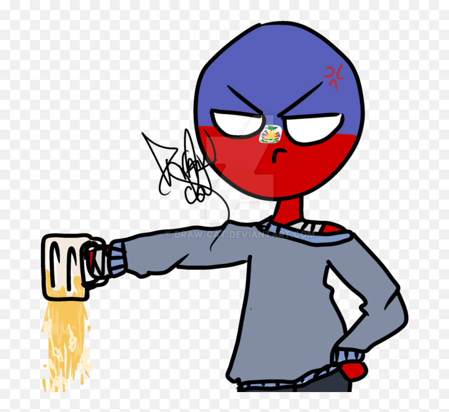 Bye Beer - Countryhumans Haiti Transparent Cartoon Countryhumans Haiti Png,Bye Png