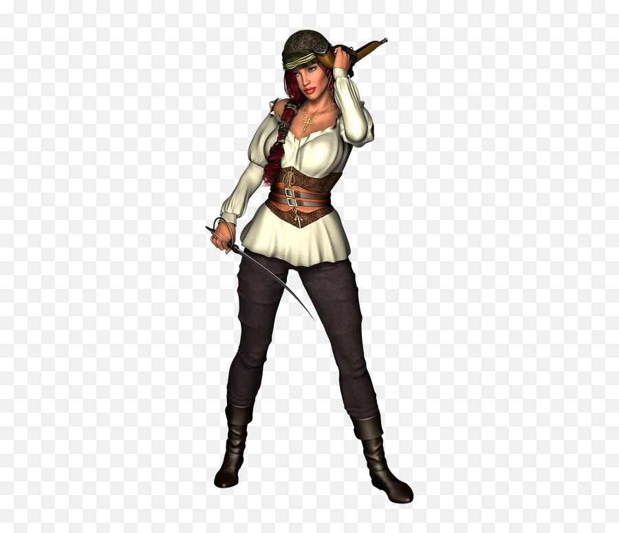 Download Pirate Png Image For Free - Female Pirate Captain Drawing,Pirate Transparent