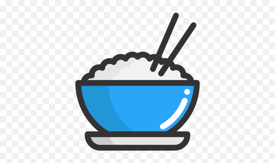 Rice Steamed Fruits Icon - Cartoon Bowl Of Rice Cartoon Rice Bowl Png,Fruits Icon