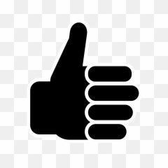Thumb Clipart Thumbsup Transparent Free For - Thumbs Up Vector Png