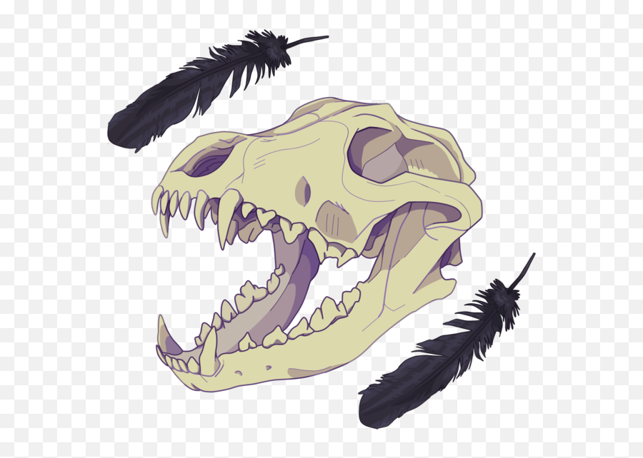 Animal Skull Drawing Transparent - Transparent Dog Skull Drawing Png,Croc Png