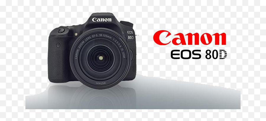 Canon 80d Dslr Camera Png Transparent - Canon Eos 80d Logo,Canon Png