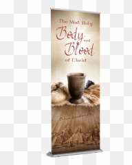 Body And Blood - Etched Wood Banner Thanksgiving png