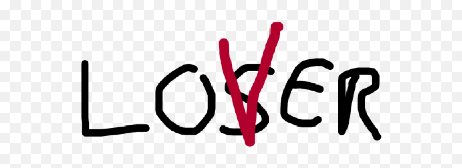 Loserlover Layer - Calligraphy Png,Loser Png