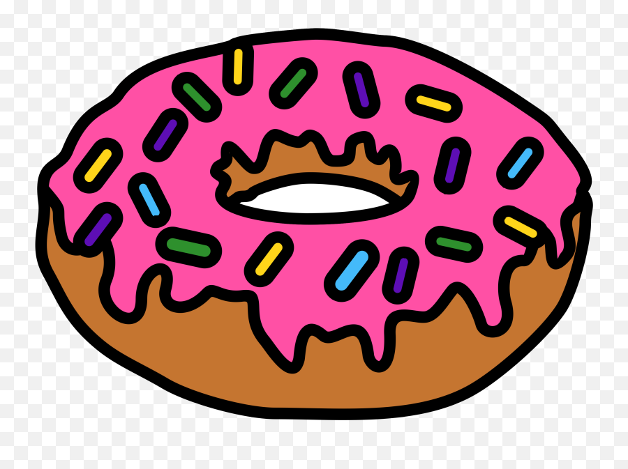 National Doughnut Day Cafe Clip Art - Transparent Logo Simpsons Donut Png,Donut Transparent Background