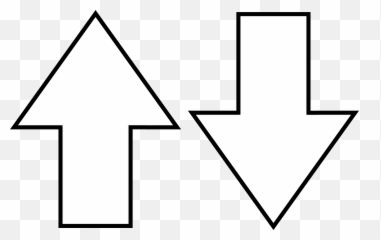 White Arrow Logo - Arrows Point Up And Down png