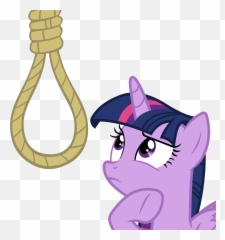 Download Transparent Noose Neck - Twilight Sparkle Thinking png