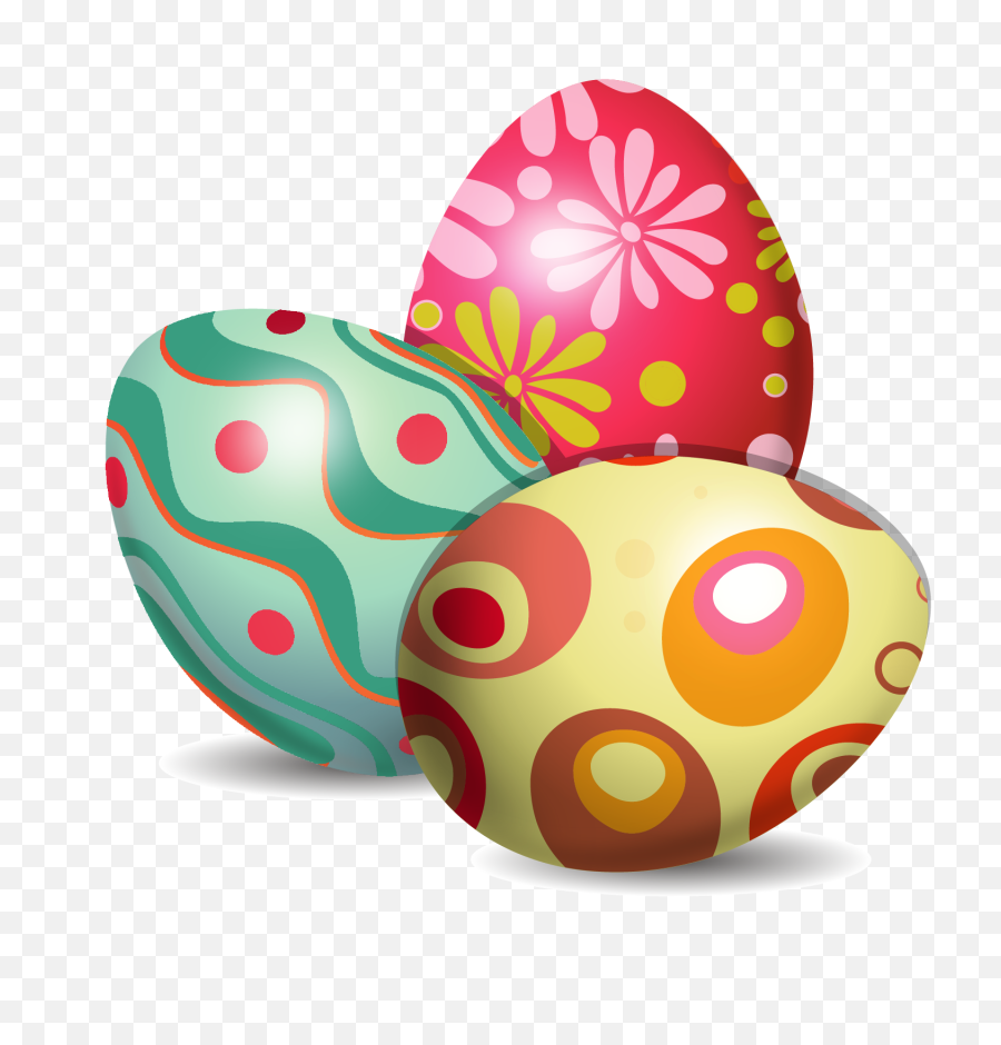 Easter Bunny Egg Euclidean Vector Decorating - Transparent Background Easter Eggs Png,Easter Eggs Transparent