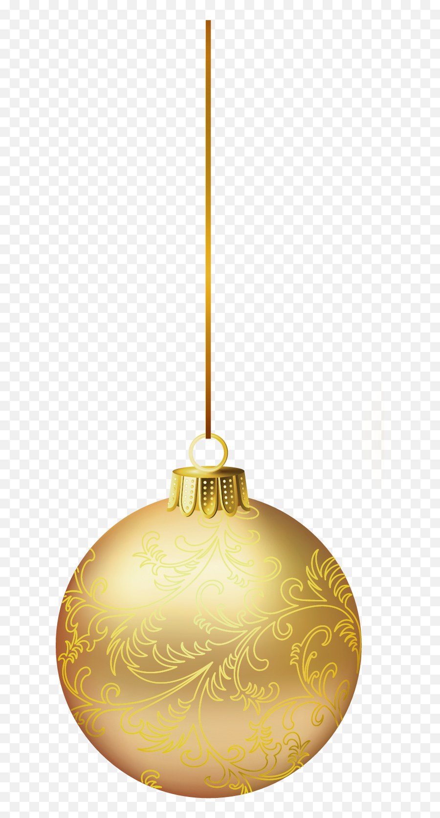 Gold Christmas Ball Png Picture - Golden Christmas Ball Png,Christmas Bulb Png