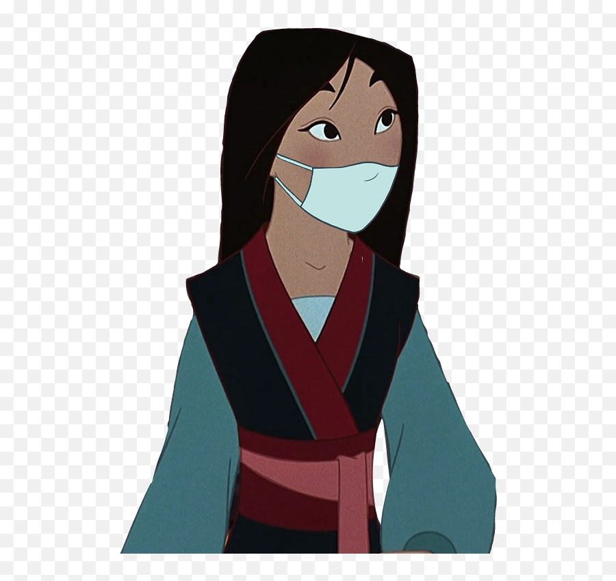 Mulan Smog China Disneymulan Disney Drugs Mouthmask Mas - Disney Princesses In Quarantine Png,Mulan Png