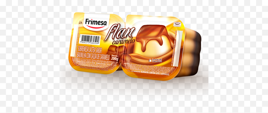 Download Flan - Sobremesa Frimesa Flan 200g Png,Flan Png