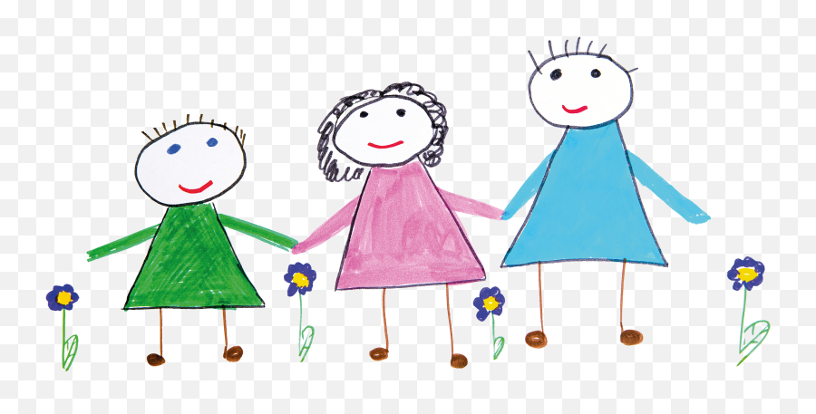 Child Art Png - Family Kids Drawing Png,Family Walking Png