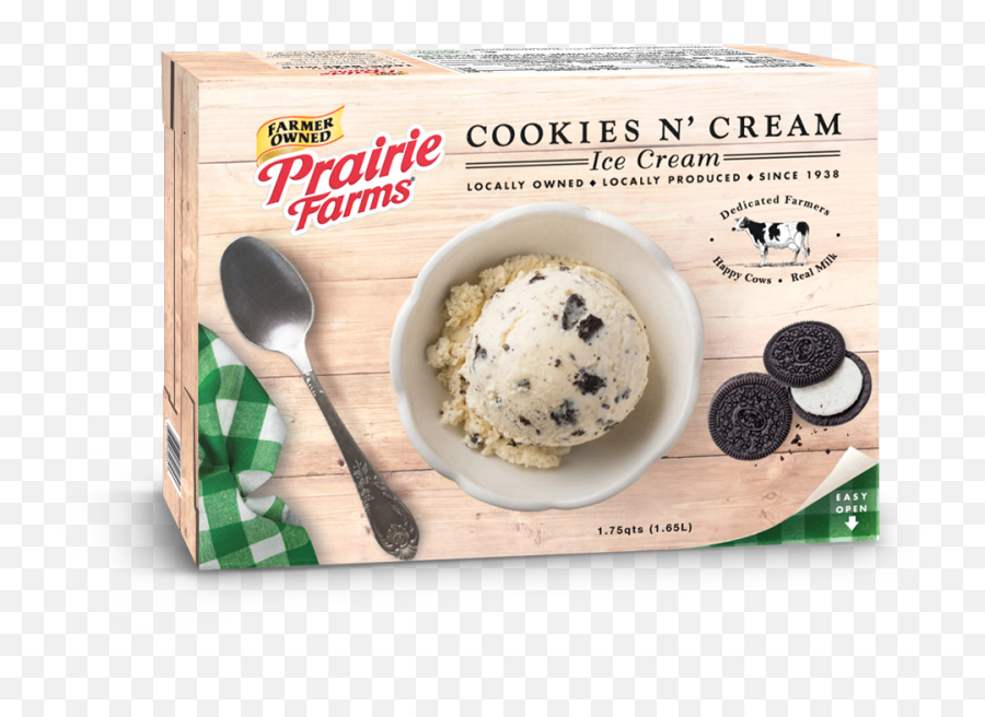 Plate Of Cookies - Cookies Nu0027 Cream Hd Png Download Prairie Farms Mint Ice Cream,Plate Of Cookies Png