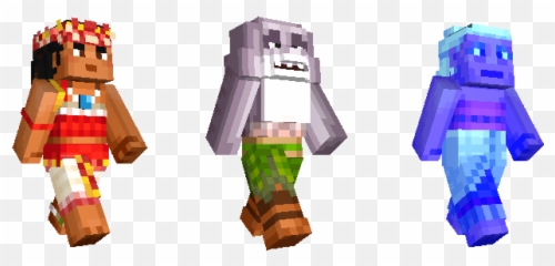 Moana And Xbox Characters Come To Minecraft - Skin png