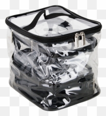 Calimala 4 Piece Clear Makeup Bag - png
