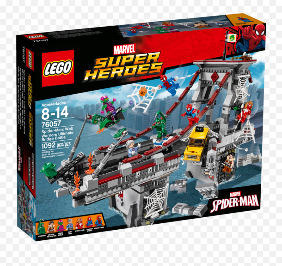 76057 Spider - Man Web Warriors Ultimate Bridge Battle Marvel Lego Sets Png,Spiderman Web Png