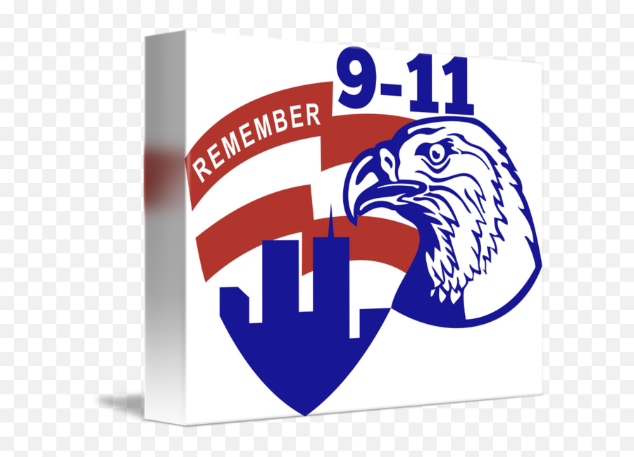Eagle Head World Trade Center American Flag By Aloysius Patrimonio - 9 11 Words Png,Eagle Head Logo