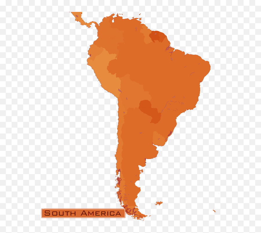 Download Hd South America - Transparent Latin America Map Png,South America Png