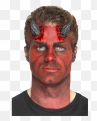 Latex Devil Horns - Smiffys Prosthetic Adult png