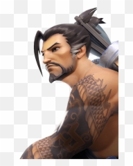 Download Hd Hanzo Tattoo Png - Arm Transparent Overwatch