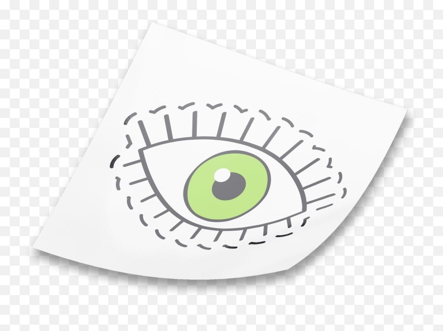 Green Eye Square Sticker U2013 Pretty Art Online - Circle Png,Green Eye Png