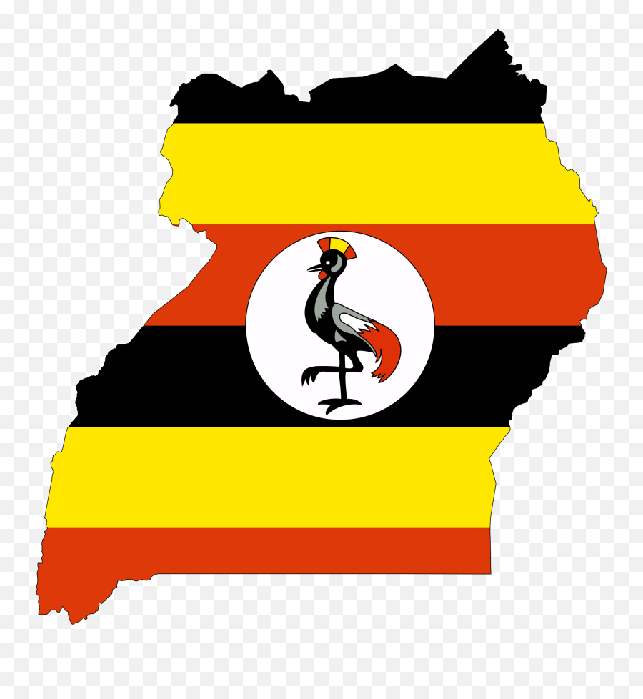 Uganda Flag Map U2022 Mapsofnet - Uganda Map And Flag Png,Map Clipart Png