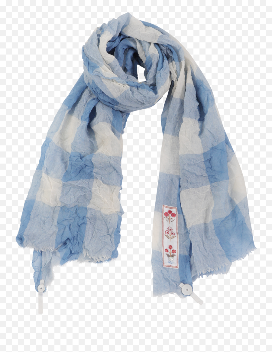 Bounty Cream And Pale Blue Super - Fine Wool Scarf Stole Png,Scarf Png