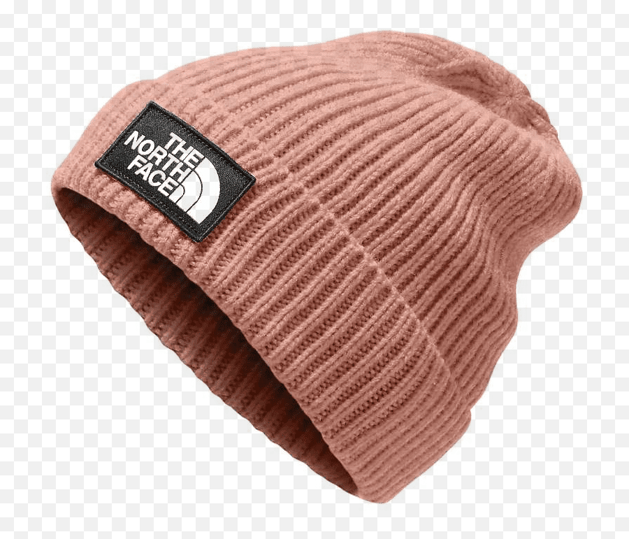 Download Hd The North Face Logo Box Cuf Beanie - The North North Face Red Beanie Png,The North Face Logo Png