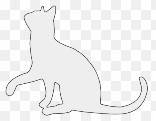 Cat Patterns Stencils Clip Art And Silhouettes - Stencil Cat Template Printable Png,Cat Silhouette Png