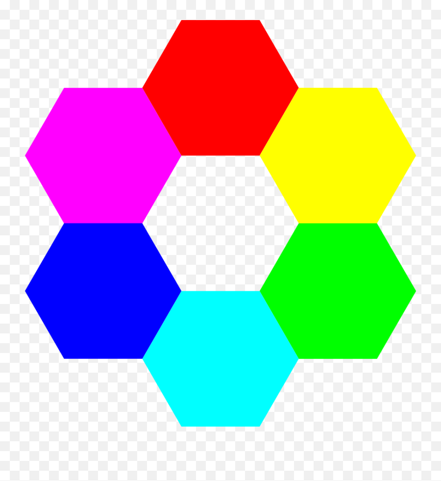 6 Color Hexagons Png Clip Arts For Web - Hexagons Clipart,Hexagons Png