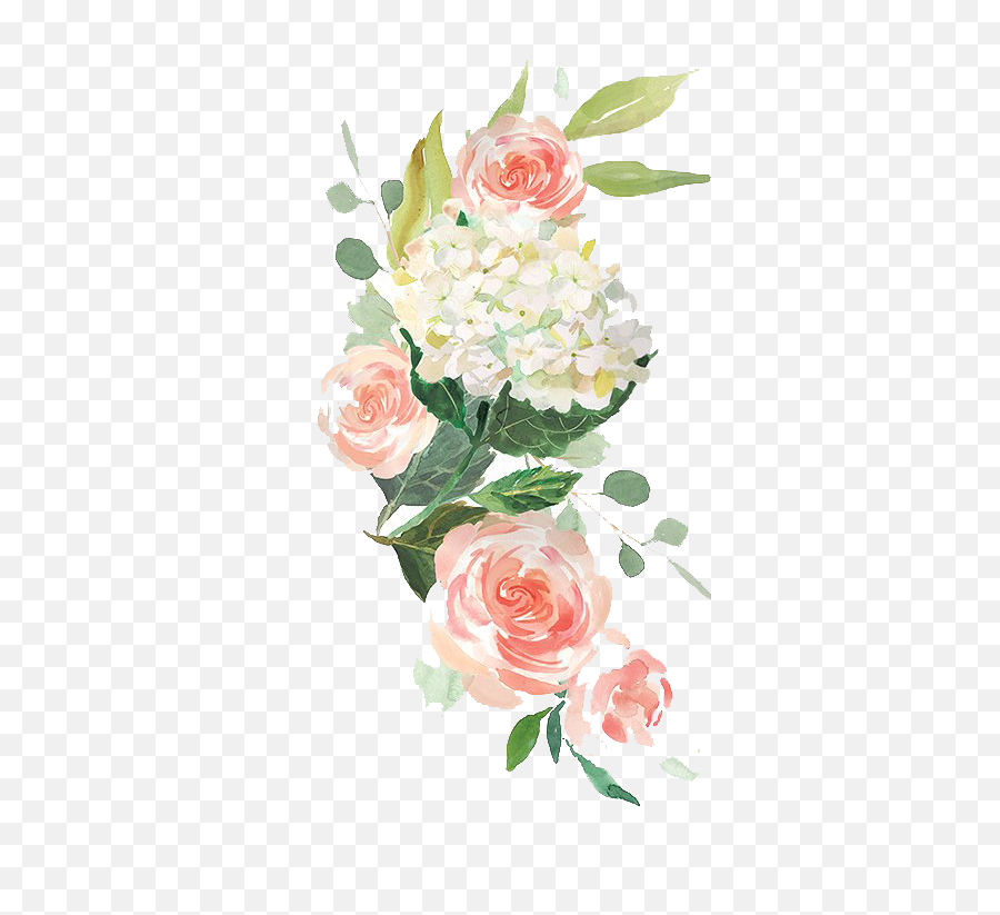 Watercolor Flowers Twitter Background - Transparent Background Watercolour Flower Png,Watercolor Flowers Transparent Background