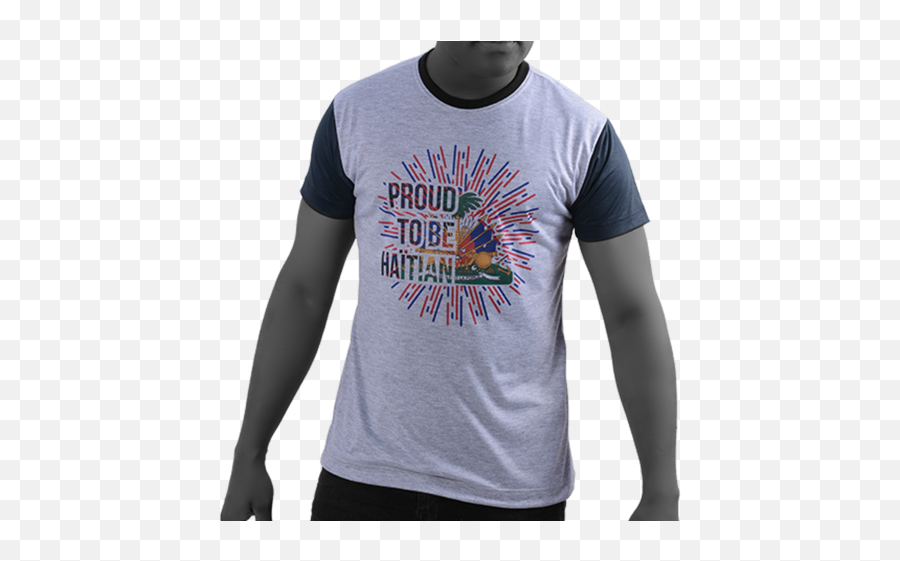 T - Shirt I Am Proud To Be Haitian Short Sleeve Png,Haitian Flag Png
