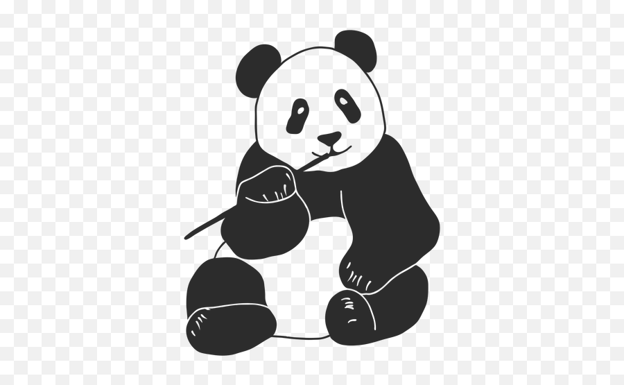 Panda Chewing Vector Panda Svg Png Panda Png Free Transparent Png Images Pngaaa Com