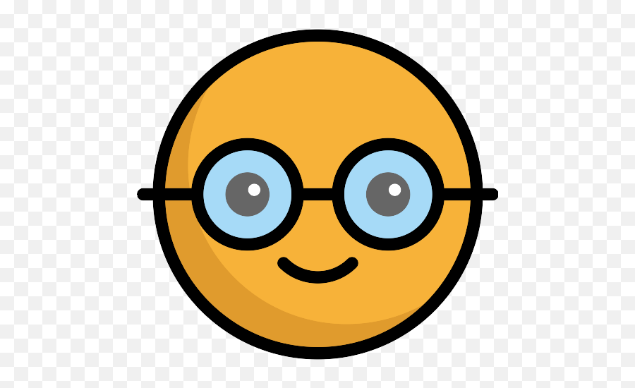 Nerd Emoji Png Icon - Iphone Nerd Emoji Black And White,Nerd Emoji Png