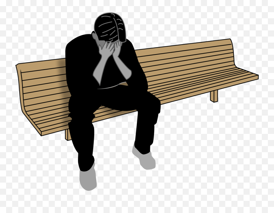 depressed person clipart