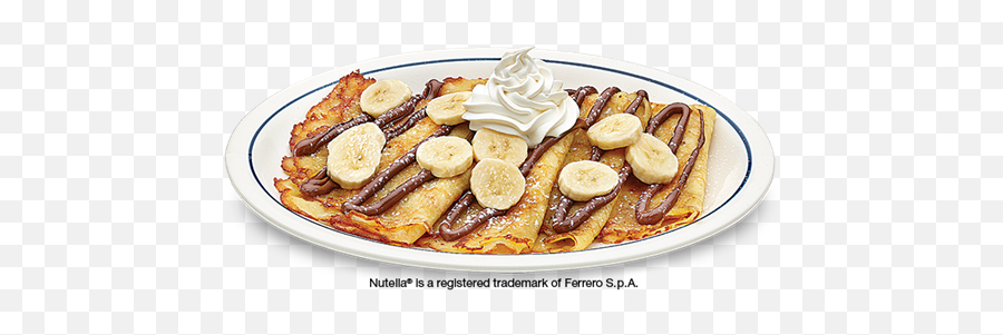 Crepes Nutella Png 3 Image - Ihop Banana Crepes With Nutella,Ihop Logo Png