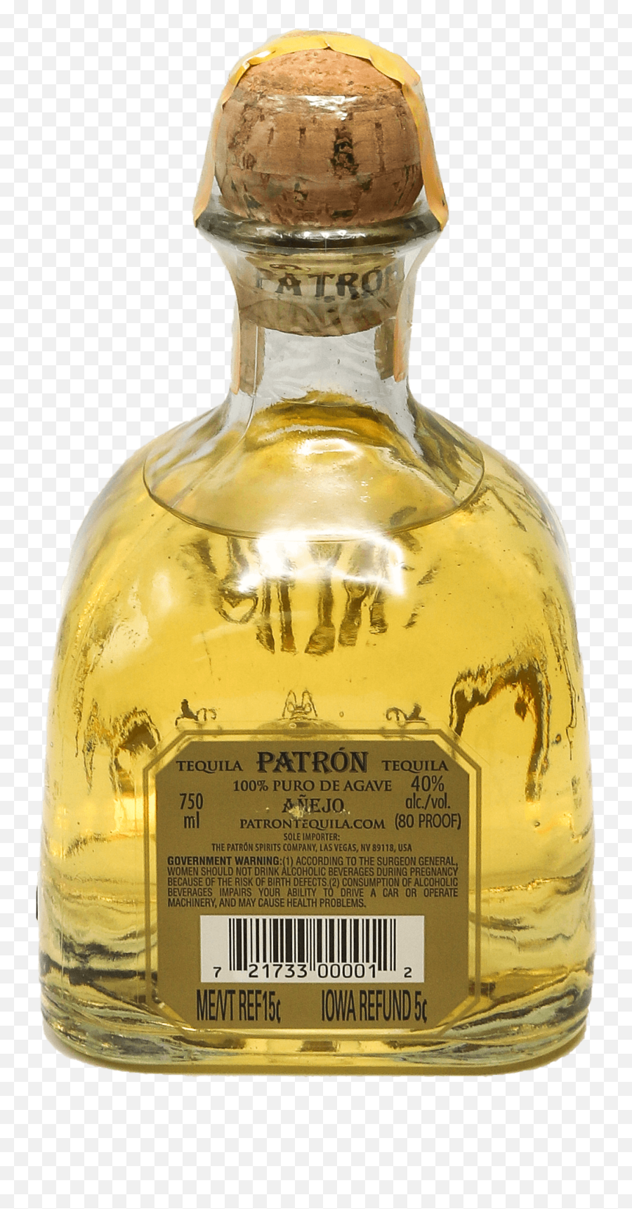 Patron Anejo Tequila 750ml - Bottle Stopper Saver Png,Patron Bottle Png