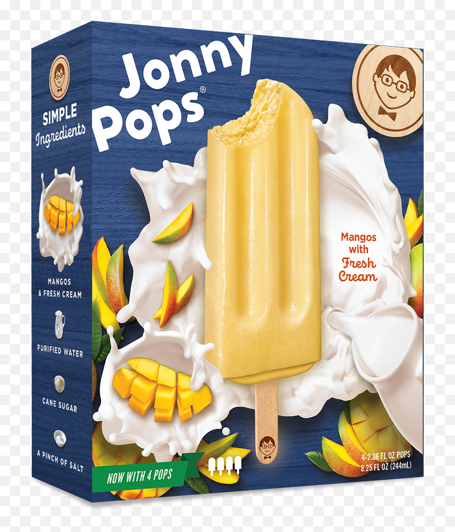 Creamy Mango Ice Pop Jonnypops - Johnny Pops Root Beer Png,Mango Transparent