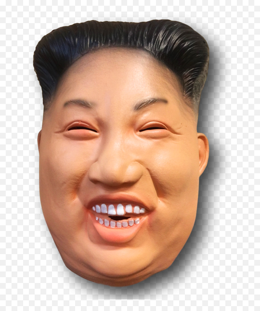 Laughing Kim Jong Mask - Funny Korean Face Png,Kim Jong Un Png