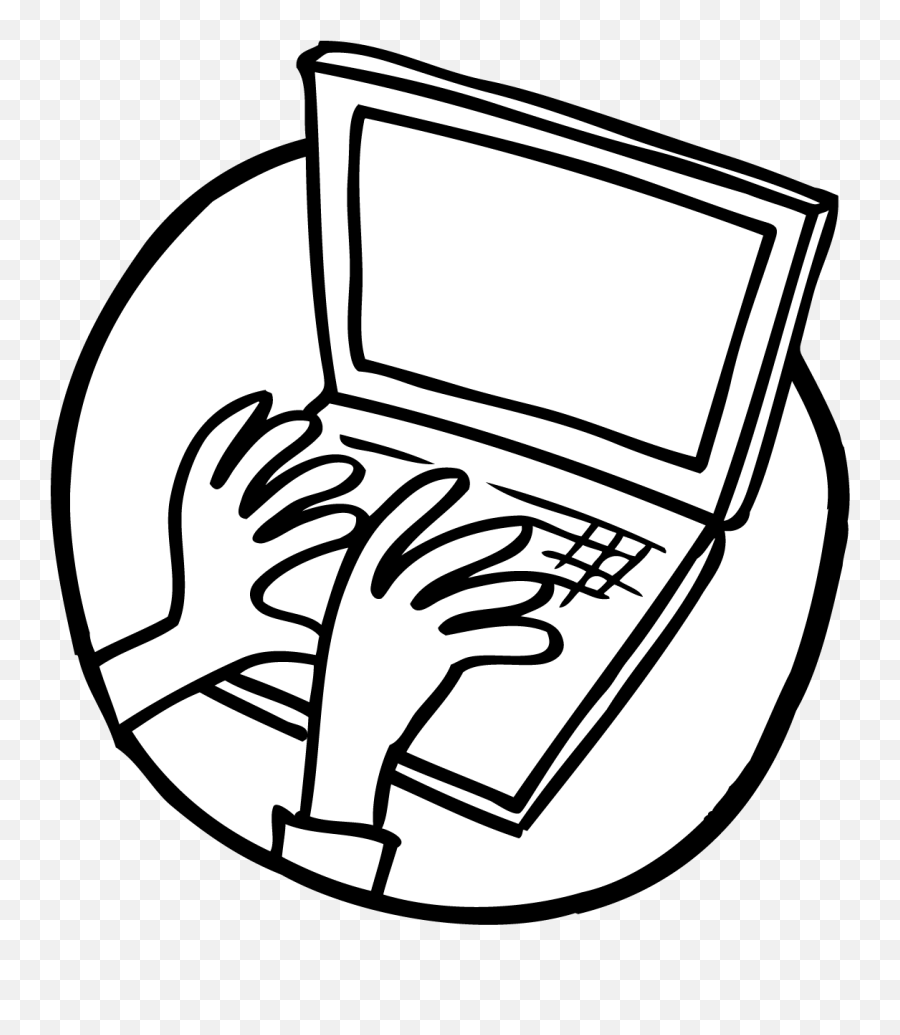 Laptop Line Drawing Png - Laptop Png Draw,Draw Png