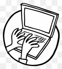Laptop Line Drawing Png - Laptop Png Draw,Draw Png
