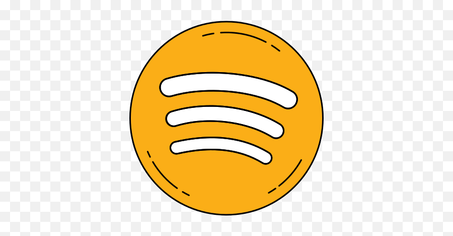 Logo Orange Spotify Free Icon Of Famous Logos In - Dot Png,Spotify Logo Vector